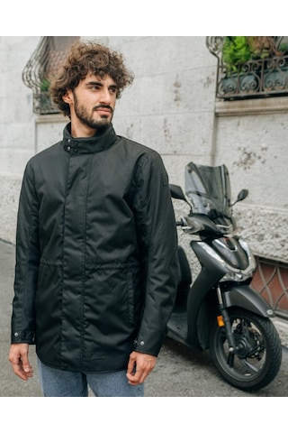 Oj Stylısh Man Motosiklet Uzun Parka M