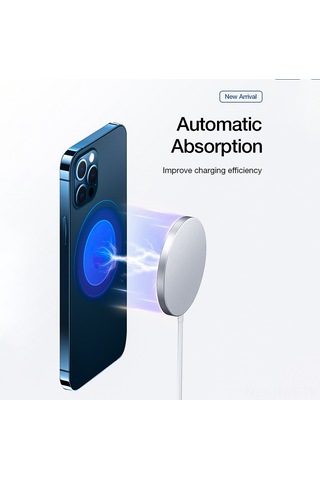 Honmex iPhone Uyumlu 12 Serisi İçin 15w Hızlı Şarj, Magsafe Manyetik Kablosuz Şarj Cihazı, Taşınabilir Ve Güvenli Kullanım