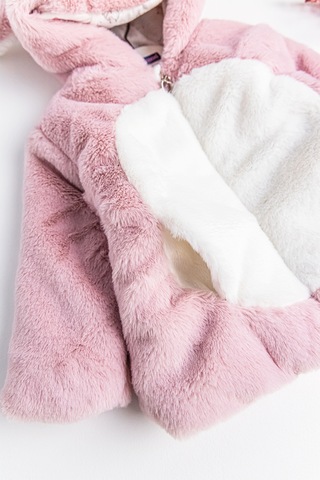 Baby&Kids Tavşan Kulaklı Welsoft Peluş Kız Çocuk Mont (538582909)