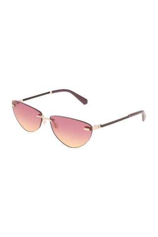 Calvin Klein Jeans Ckj 25208s 727 63 Kadın Cat Eye Degrade Gold Metal Güneş Gözlüğü Altın