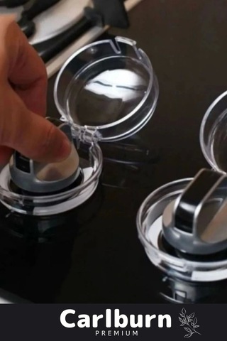 Yüksek Isıya Dayanıklı Çocuk Yangın Yanma Önleyici Ocak Düğmesi Takılabilen Koruyucu Kapak 2 Adet