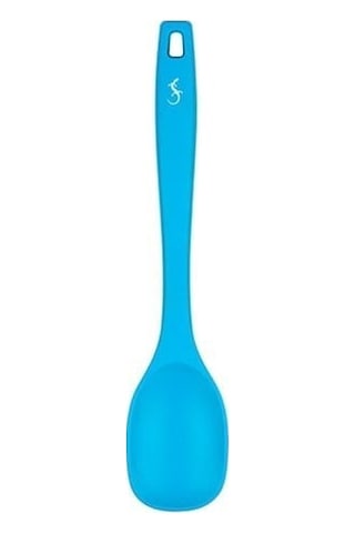 Lurch - Platin Silikon Yemek Kaşığı 28 Cm Mavi - Yanmaz, Yapışmaz, Bükülmez, Çizmez, Tat Ve Koku Bırakmaz - 240101