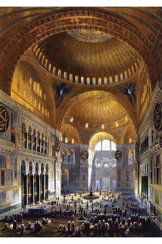 Art Puzzle Ayasofya Camii'nde İlk Namaz 1000 Parça Puzzle