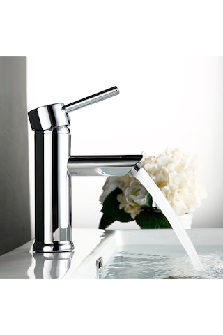 Sardıcı Çift Su Girişli Yüksek Lavabo Bataryası Krom Kaplama