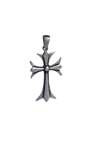 925 Ayar Gümüş Gotik Haç Tasarım Cross Kolye Ucu Gümüş