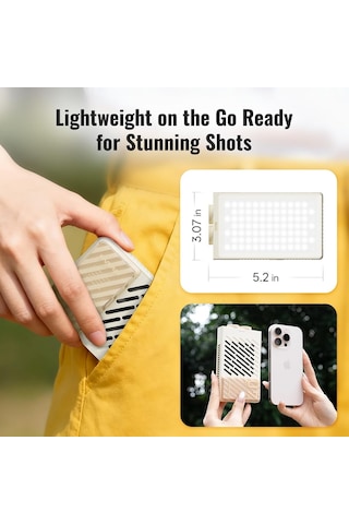 Fıveray M40 Se Combo 40w Taşınabilir Dış Mekan Kamera Video Işığı V2 Yükseltilmiş Sürüm Soğuk Ayakkabı İ