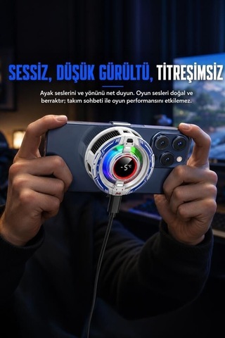 Özel Üretim İşlevsel Ürün İseme Karşıtı Pratik Parça Kablolu Cep Telefon Soğutucu Acc50 Beyaz