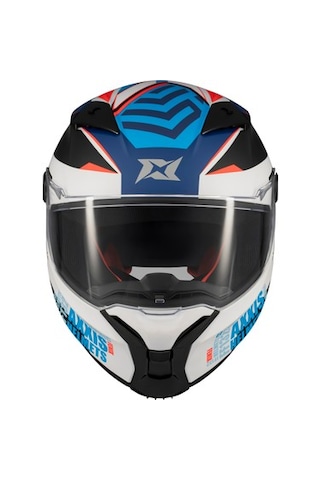 Axxis Fenıx Essence A7 Şeffaf Vizörlü Kapalı Kask Parlak Mavi Beyaz