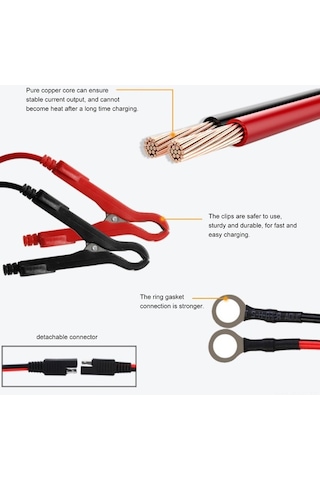 Pazly 12v 1500ma Otomatik Motosiklet Akü Şarj Cihazı - Su Geçirmez, 30ah'a Kadar, Yüksek Verimli
