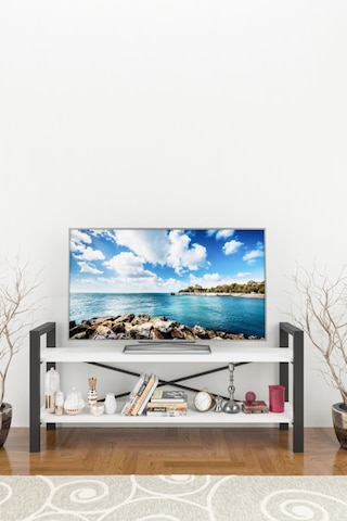 Wood House Buse Tv Ünitesi - Beyaz