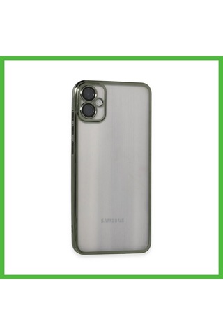 Vaveni Samsung Galaxy A05 Uyumlu Kılıf Lensli Silikon - Yeşil Arz