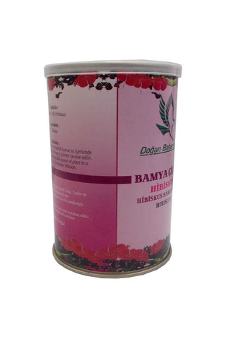 Afrika Bamya Çiçeği Hibiskus Mekke Ü Doğal 100 Gr Teneke Kutu