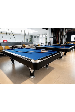 Sapelli Black Silver Profesyonel Amerikan Bilardo Masası,