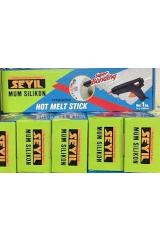 Şeyıl Mum Silikon Şeffaf Kalın 1 KG Sıcak Silikon