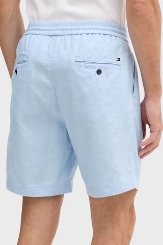 Tommy Hilfiger Bağlamalı Normal Bel Keten Bermuda Short Erkek Short Mw0mw44353 Dbr Mavi