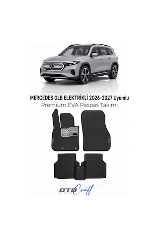 Otocraft Mercedes Glb Elektrikli 2026-2027 Araca Özel 3d Havuzlu Eva Paspas Tam Set 5 Parça