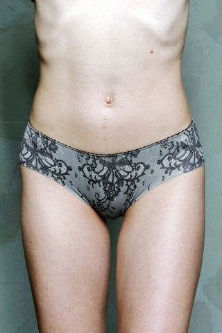 Moonlight 3001 Slip Külot Siyah-gri