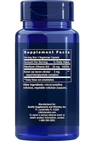 Life Extension Boron 3 Mg 100 Kapsül Usa Menşeii Dmmedicineden