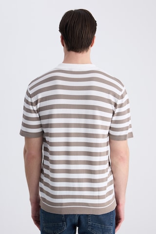 D's Damat Ds Damat Regular Fit Vizon Çizgili Yazlık Rayon Triko T-shirt 4hc060112010m V01