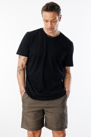 Genius Store Erkek T-shirt %100 Pamuk Regular Fit Standart Kesim Bisiklet Yaka Basic Tişört Basıc-t-shırt1 Siyah