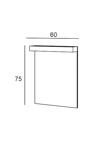 Denko Matia 80 Cm Banyo Dolabı Takımı Aynalı Üst Modülü Çok Renkli