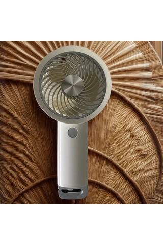 Usb İle Şarj Olabilen 3 Ayarlı Fan Modlu Çanta Tipi El Fanı