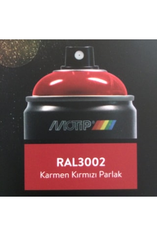 Motip Carat 400 ML Ral 3002 Karmen Kırmızı Akrilik Sprey Boya