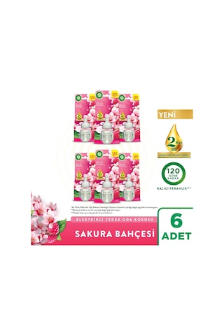 Air Wick Elektrikli Oda Kokusu Yedek Şişe Sakura Bahçesi 6x19 Ml