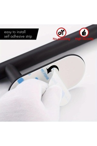 Fortunelane Altın Renkli Paslanmaz Çelik Banyo Havlu Tutucu, 20 Cm, Otomatik Yapışkan, Pıkmadan Montaj, Kolay Kurulum, Evini Şık Altın