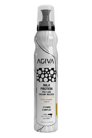 Agiva Milk Protein Saç Bakım Köpüğü Kuru Ve Yıpranmış Saçlar İçin Onarıcı Bakım 200 Ml