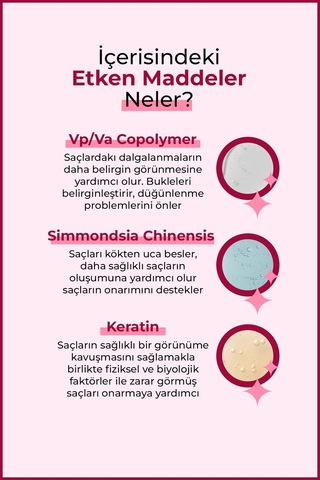 Kıvırcık Ve Dalgalı Saçlar İçin Saç Bakım Maskesi 250 Ml Bukle Belirginleştirici