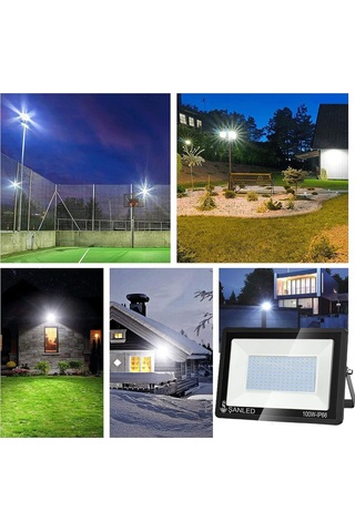 Şanled 100w 9000 Lümen 6500k Beyaz Işık Smd Led Projektör 5'li