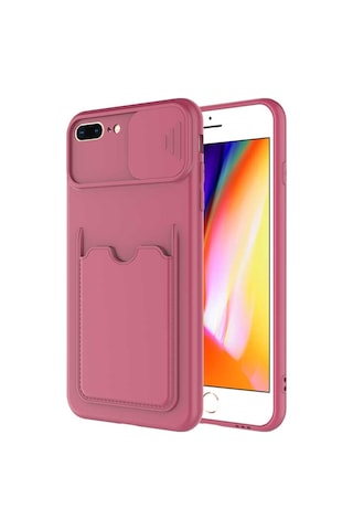 Apple Uyumlu iPhone 8 Plus Kılıf Zore Kartix Kartlık Bölmeli Kılıf
