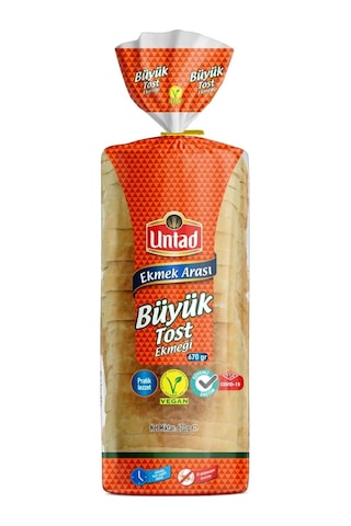 Untad Büyük Tost Ekmeği 670 Gr X 2 Adet