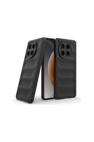 Rba Aksesuar Tecno Camon 30 4g Kılıf Esnek Tpu Oyuklu Arka Yüzey Tasarımlı Rba Etnik Silikon Kapak - Siyah Siyah
