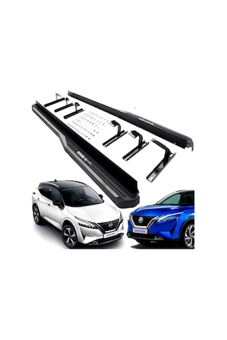 Nissan Qashqai Yan Basamak Koruma Siyah Oem 2022+ Sonrası Uyumlu
