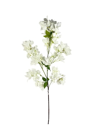 Yapay Çiçek Begonvil Çiçeği Beyaz Uzun Dallı Sarkan Çiçek 110Cm