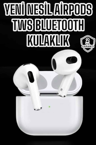 3.nesil Tws Bluetooth Kulaklık Mikrofonlu Anc Özelliği Dokunmatik Kontrol Çok Renkli