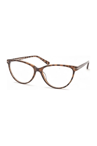 Unisex Mavi Işık Korumalı Leopar Gözlük Cat Eye Blue Block Optik Uyumlu