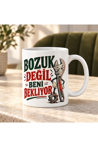 Ren.ga.renk Tamir Ustası Tasarımlı Porselen Kupa - Model 826 Rengaren