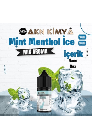 Akn Kimya Mint Menthol İce Mix Aroma Nane Buz Gıda Aroması 10 Ml Akn Kimya Mint Menthol İce Mix Aroma Nane Buz Gıda Aroması 10 Ml