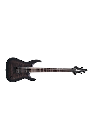 Jackson 2918804585 Js Series Dinky Arch Top Js22q-7 Dka Ht 7 Telli Elektro Gitar Trans Black Burst Amaranth Klavye, Kapitone Akçaağaç Üst Ve Sabit Köprü