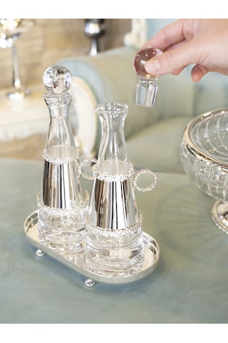 Gümüş Kaplama Yağdanlık Gümüş