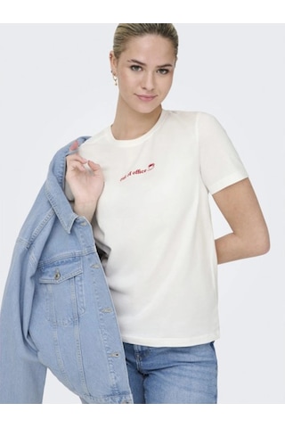 Only 15368653 0 Yaka Kadin Body - Ekru Kirmizi Ekru Kırmızı