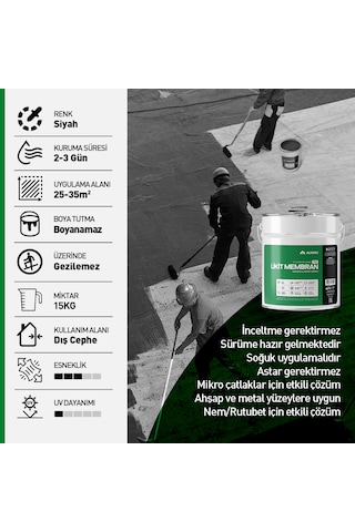 Alkoru 10 Adet 15 Kg Lite Likit Membran Avantaj Paket