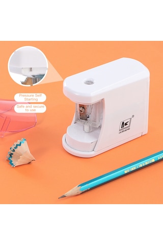 Symbee Otomatik Kalem Kesici Öğrencilik, Basınç Tetikli, Kapağı Açın Durur, 2xaa Pil Pil Yok , Mavi