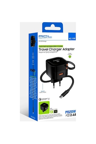 20w Seyahat Şarj Adaptörü Usb Girişli 3.4a Evimdeyokyok
