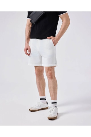 Ellesse Penye Beyaz Erkek Şort 6sm4014