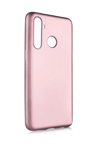 Realme 5 Pro Kılıf Zore Premier Silikon Kapak Rose Gold