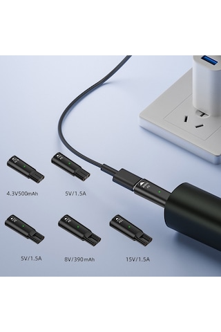 Sones Philips İçin Tıraş Makinesi / Saç Kesme Makinesi Şarj Adaptörü Arayüz: Type-c - 5v Oval Gri